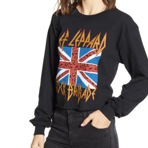 DAY Def Leppard Long Sleeve Crop Tee - Picture 1 of 16
